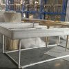 WENDING silver rectangular wedding dessert display table modern cake candy station