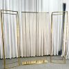 WENDING gold 3-piece vertical stripe screen backdrop set minimalist wedding partition