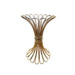 WENDING gold flower bundle arc rod sculptural bar table base wheat sheaf pedestal stand