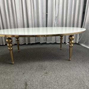 WENDING gold marble-top rectangular dining table modern hotel banquet table