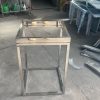 WENDING silver mirror square column frame display stand wedding floral signing pedestal