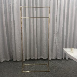 WENDING champagne gold minimalist rectangular standing display frame wedding floral hanger