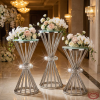 Silver sunburst radial spoke stands hotel wedding 45 degree starburst shadows spotlights