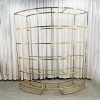 WENDING gold semi-circular multi-tier wine rack wedding display shelf champagne gold