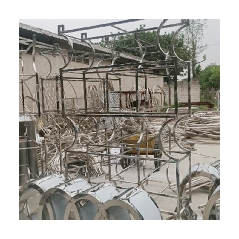 WENDING silver arch backdrop frame circle rings wedding ceremony display stand