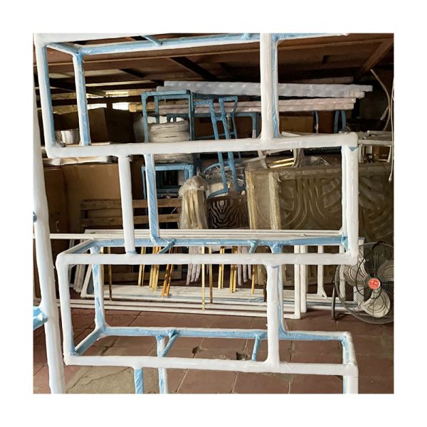 WENDING white multi-tier rectangular wedding display shelf 4-5 layer event stand
