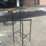 WENDING iron arc-ring high-back bar stool hotel counter chair