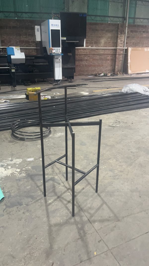 WENDING iron arc-ring high-back bar stool hotel counter chair
