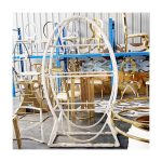 WENDING white oval egg-shape multi-tier wedding display stand artistic event shelf