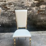 WENDING red velvet floating backrest dining chair gold legs modern luxury chair