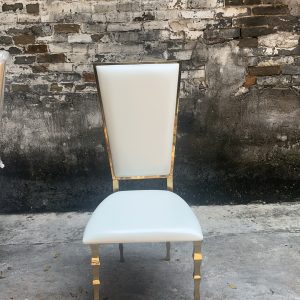 WENDING red velvet floating backrest dining chair gold legs modern luxury chair