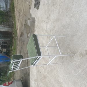 WENDING white frame emerald green velvet high-top bar stool arc rod hotel bar chair