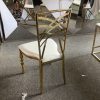 WENDING gold radial arc-bar backrest banquet chair back-detail ornate wedding chair