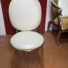 WENDING gold round drum fully-upholstered dining chair modern luxury hotel restaurant chair