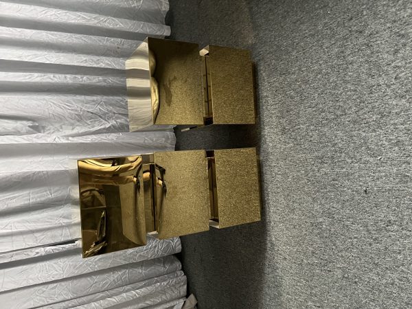 WENDING gold round floral display stand luxury wedding flower pedestal