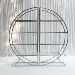 WENDING silver circular 4-tier glass display rack premium wedding wine dessert stand