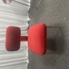 WENDING silver X-cross rosette arched dining chair white leather modern hotel chair