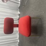 WENDING silver X-cross rosette arched dining chair white leather modern hotel chair