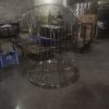 WENDING silver mirror birdcage swing frame stainless steel indoor wedding swing cage