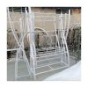 WENDING white trapezoidal X-cross champagne tower display rack wedding tier stand