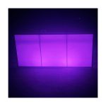 WENDING LED purple illuminated wedding reception desk romantic light-up sign-in bar counter violet glow