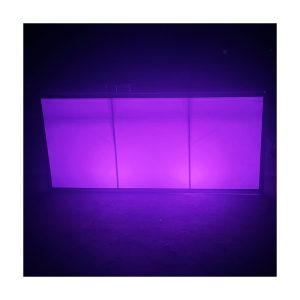 WENDING LED purple illuminated wedding reception desk romantic light-up sign-in bar counter violet glow