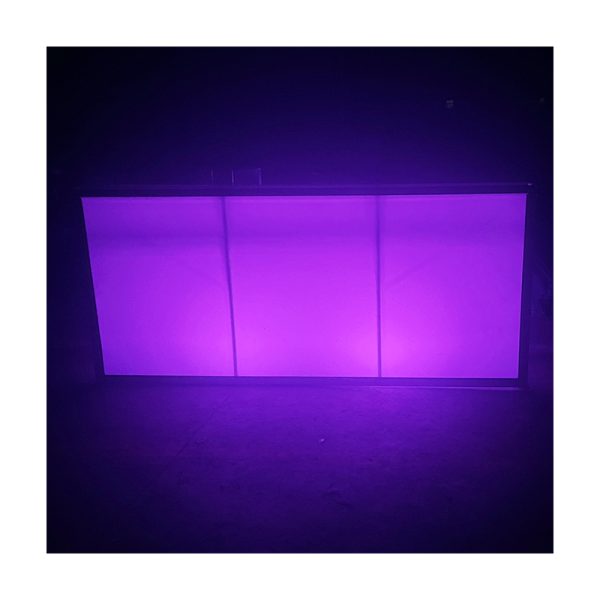 WENDING LED purple illuminated wedding reception desk romantic light-up sign-in bar counter violet glow
