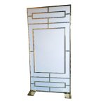 WENDING white gold Art Deco geometric frame backdrop panel modern wedding background