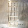 WENDING gold capsule vertical 4-tier oval glass wedding wine champagne display rack