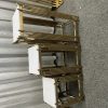 WENDING gold frame multi-tier display rack wedding floral dessert open shelf stand