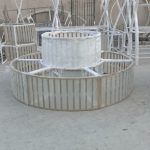 WENDING white gold multi-tier pavilion dessert display station castle gazebo wedding stand