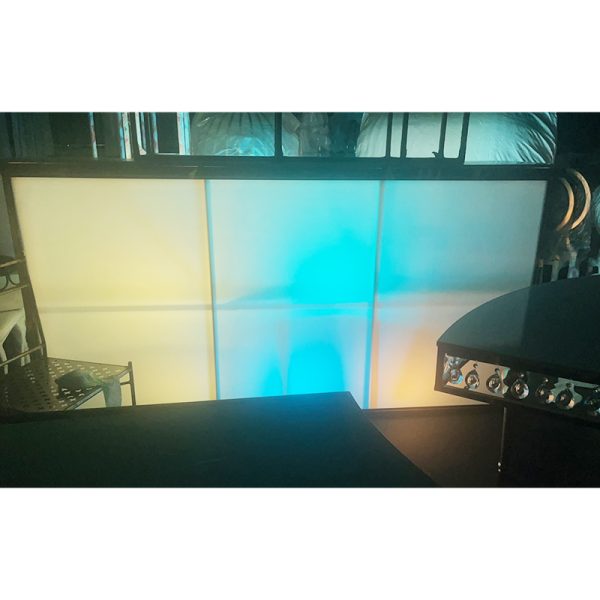 WENDING LED RGB illuminated wedding reception desk multi-colour light-up modular bar counter
