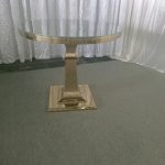 WENDING gold round square-column cake signing table T-shape pedestal display