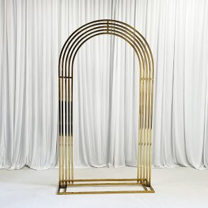 WENDING gold multi-line arch backdrop frame 5-tube layered semicircle wedding arch champagne gold