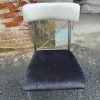 WENDING silver X-back rosette dining chair two-tone grey white modern restaurant chair